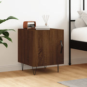 Nightstand 40x40x50 cm treated wood brown oak color