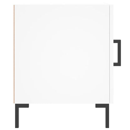 Nachtkastjes 2 St 40X40X50 Cm Bewerkt Hout Wit