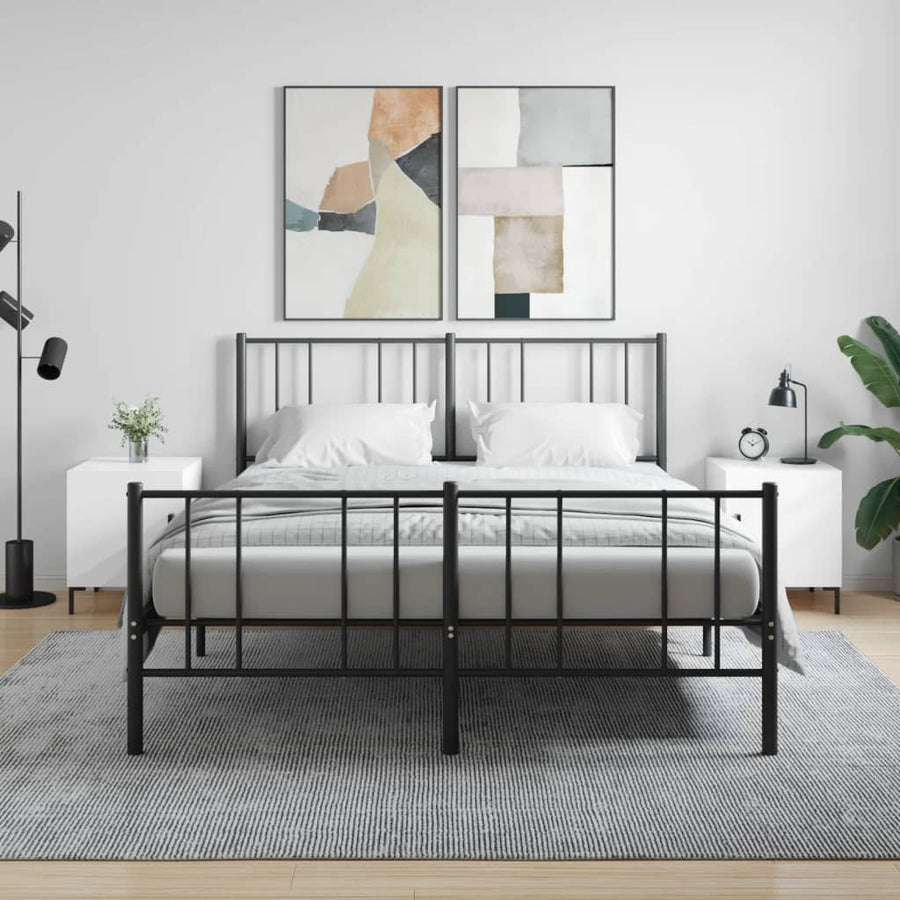 Nachtkastjes 2 St 40X40X50 Cm Bewerkt Hout Hoogglans Wit