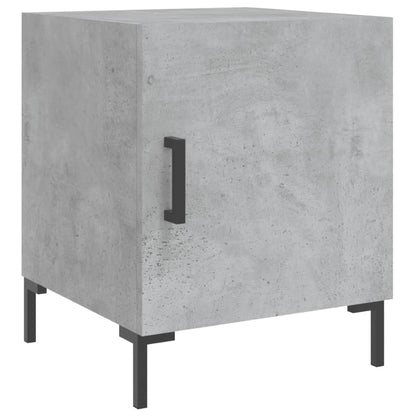 Nachtkastjes 2 St 40X40X50 Cm Bewerkt Hout Betongrijs