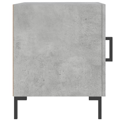 Nachtkastjes 2 St 40X40X50 Cm Bewerkt Hout Betongrijs