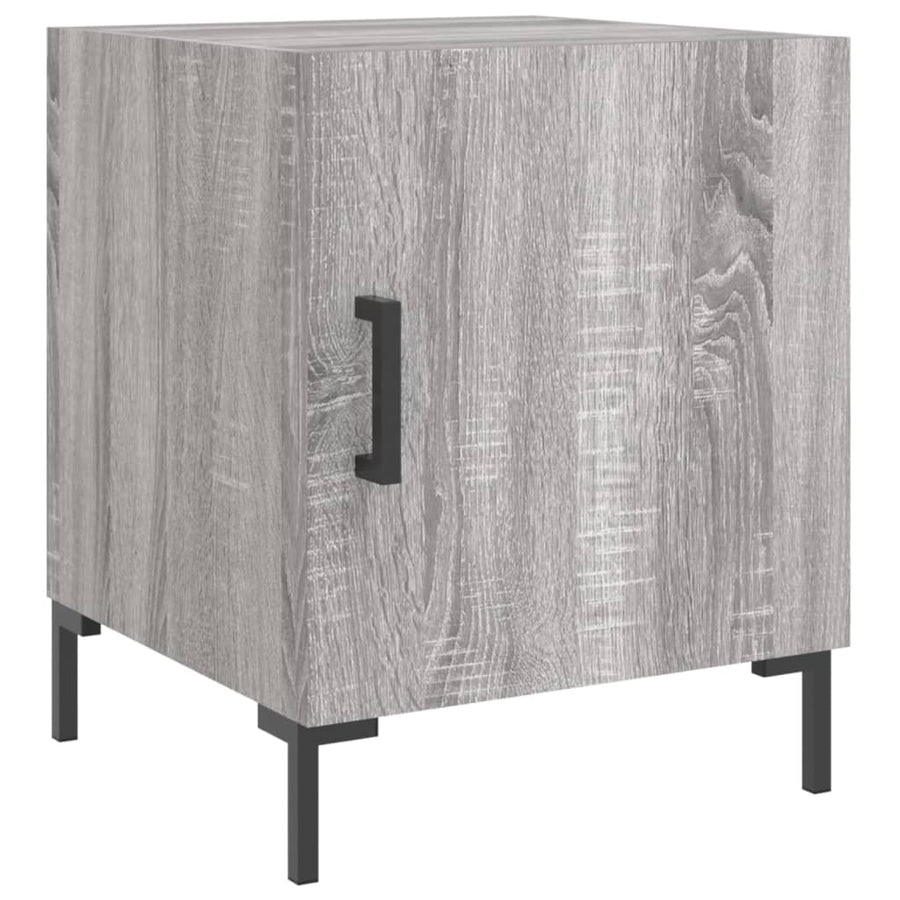Nachtkastjes 2 St 40X40X50 Cm Bewerkt Hout Grijs Sonoma Eiken