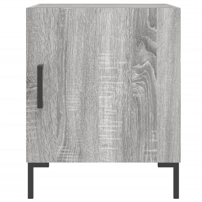 Nachtkastjes 2 St 40X40X50 Cm Bewerkt Hout Grijs Sonoma Eiken