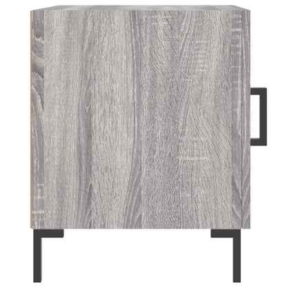 Nachtkastjes 2 St 40X40X50 Cm Bewerkt Hout Grijs Sonoma Eiken
