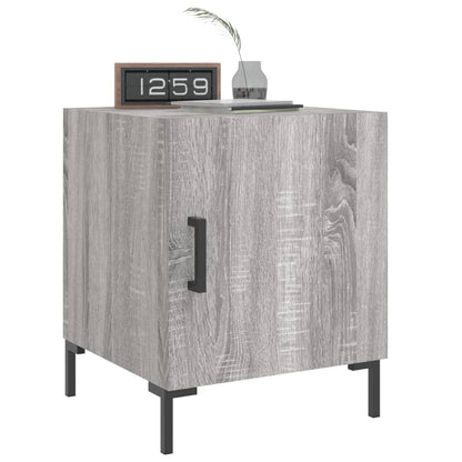 Nachtkastjes 2 St 40X40X50 Cm Bewerkt Hout Grijs Sonoma Eiken