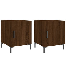 Nachtkastjes 40X40X50 Cm Bewerkt Hout Bruin Eikenkleur 2 Bruineiken