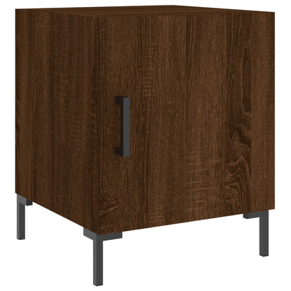 Nachtkastjes 40X40X50 Cm Bewerkt Hout Bruin Eikenkleur 2 Bruineiken