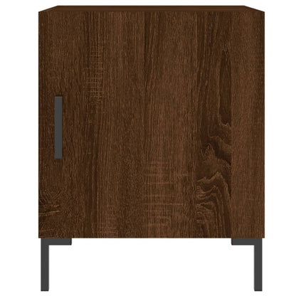 Nachtkastjes 40X40X50 Cm Bewerkt Hout Bruin Eikenkleur 2 Bruineiken