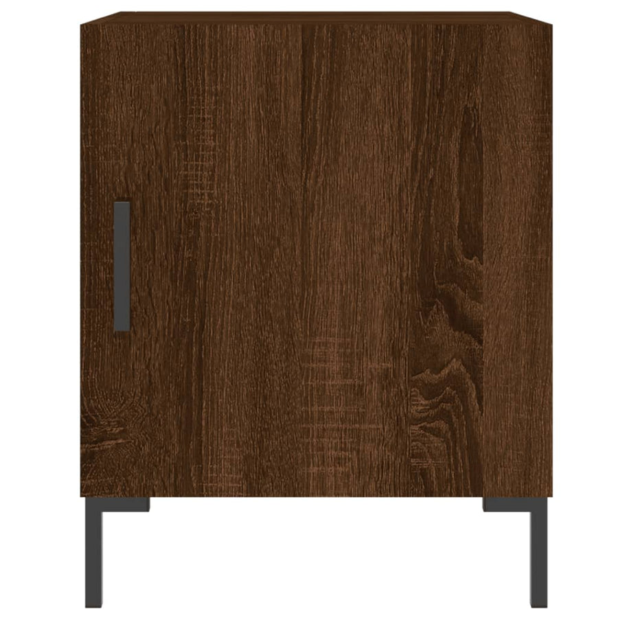 Nachtkastjes 40X40X50 Cm Bewerkt Hout Bruin Eikenkleur 2 Bruineiken