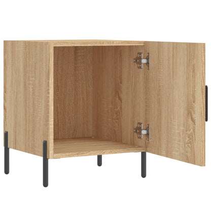 Nachtkastje 40X40X50 Cm Bewerkt Hout Sonoma Eikenkleurig