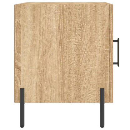 Nachtkastje 40X40X50 Cm Bewerkt Hout Sonoma Eikenkleurig