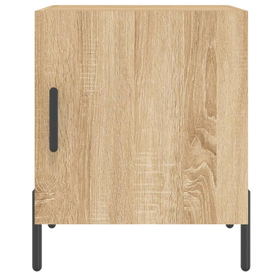 Nachtkastjes 40X40X50 Cm Bewerkt Hout Kleurig 2 Sonoma eiken
