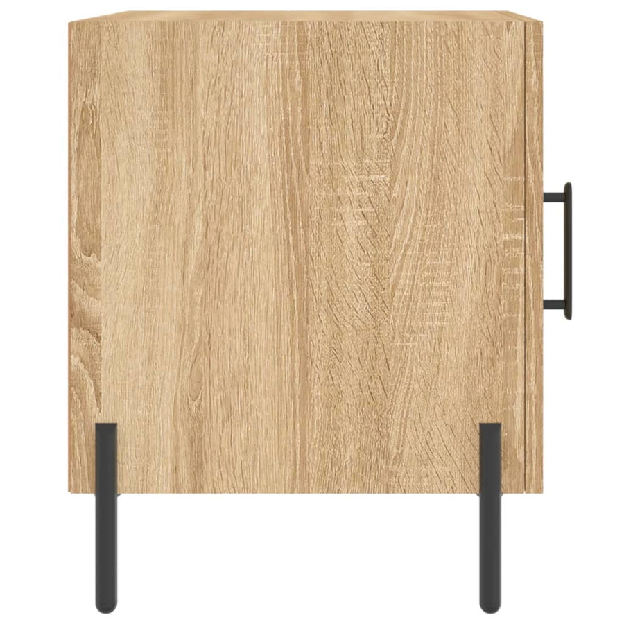 Nachtkastjes 40X40X50 Cm Bewerkt Hout Kleurig 2 Sonoma eiken