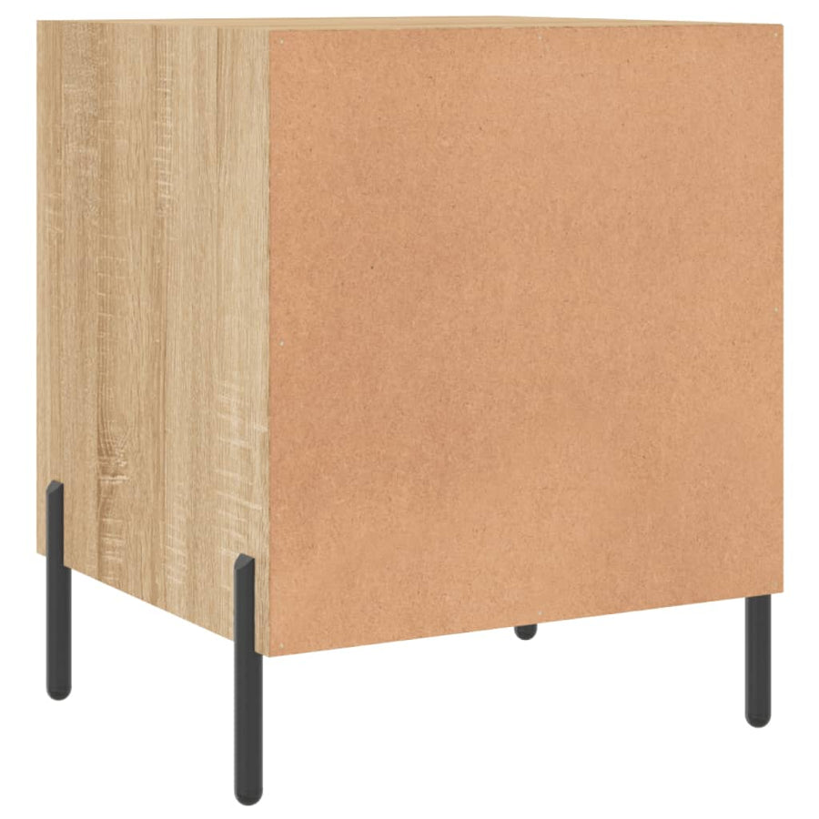 Nachtkastjes 40X40X50 Cm Bewerkt Hout Kleurig 2 Sonoma eiken