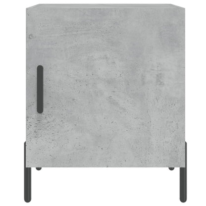 Nachtkastjes 2 St 40X40X50 Cm Bewerkt Hout Betongrijs