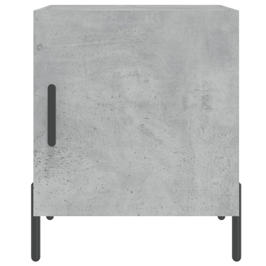 Nachtkastjes 2 St 40X40X50 Cm Bewerkt Hout Betongrijs