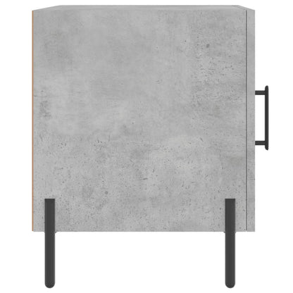 Nachtkastjes 2 St 40X40X50 Cm Bewerkt Hout Betongrijs