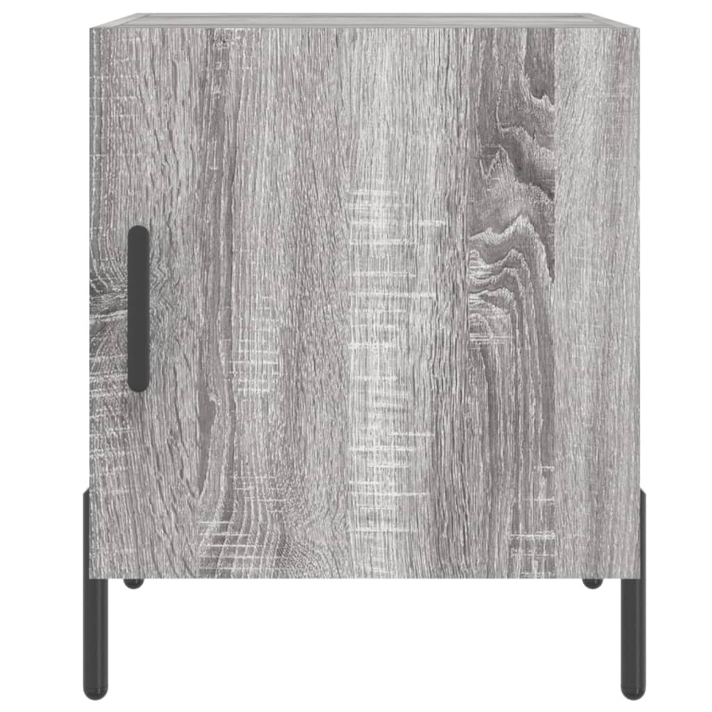 Nachtkastje 40X40X50 Cm Bewerkt Hout Grijs Sonoma Eikenkleurig