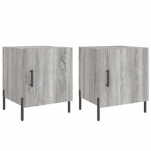 Nachtkastjes 40X40X50 Cm Bewerkt Hout Eiken 2 Grijs sonoma