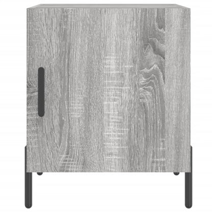 Nachtkastjes 40X40X50 Cm Bewerkt Hout Eiken 2 Grijs sonoma