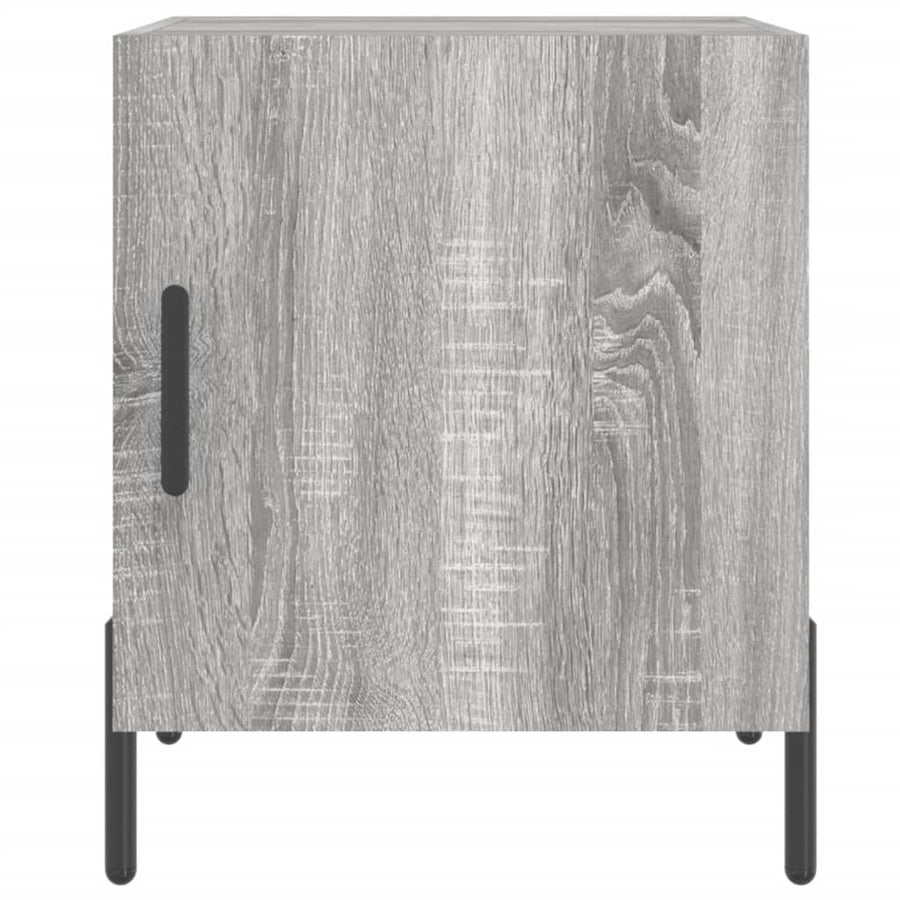 Nachtkastjes 40X40X50 Cm Bewerkt Hout Eiken 2 Grijs sonoma