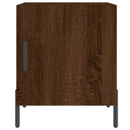 Nachtkastje 40X40X50 Cm Bewerkt Hout Bruin Eikenkleur