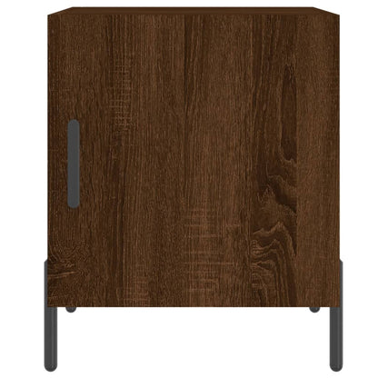 Nachtkastjes 2 St 40X40X50 Cm Bewerkt Hout Bruin Eikenkleur