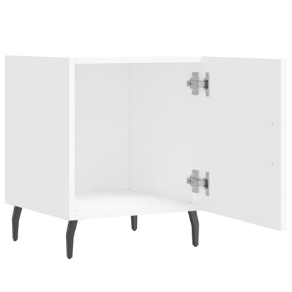 Nachtkastjes 2 St 40X40X50 Cm Bewerkt Hout Wit