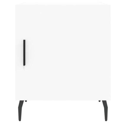 Nachtkastjes 2 St 40X40X50 Cm Bewerkt Hout Wit