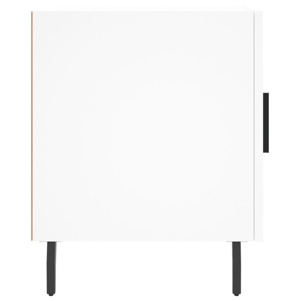 Nachtkastjes 2 St 40X40X50 Cm Bewerkt Hout Wit