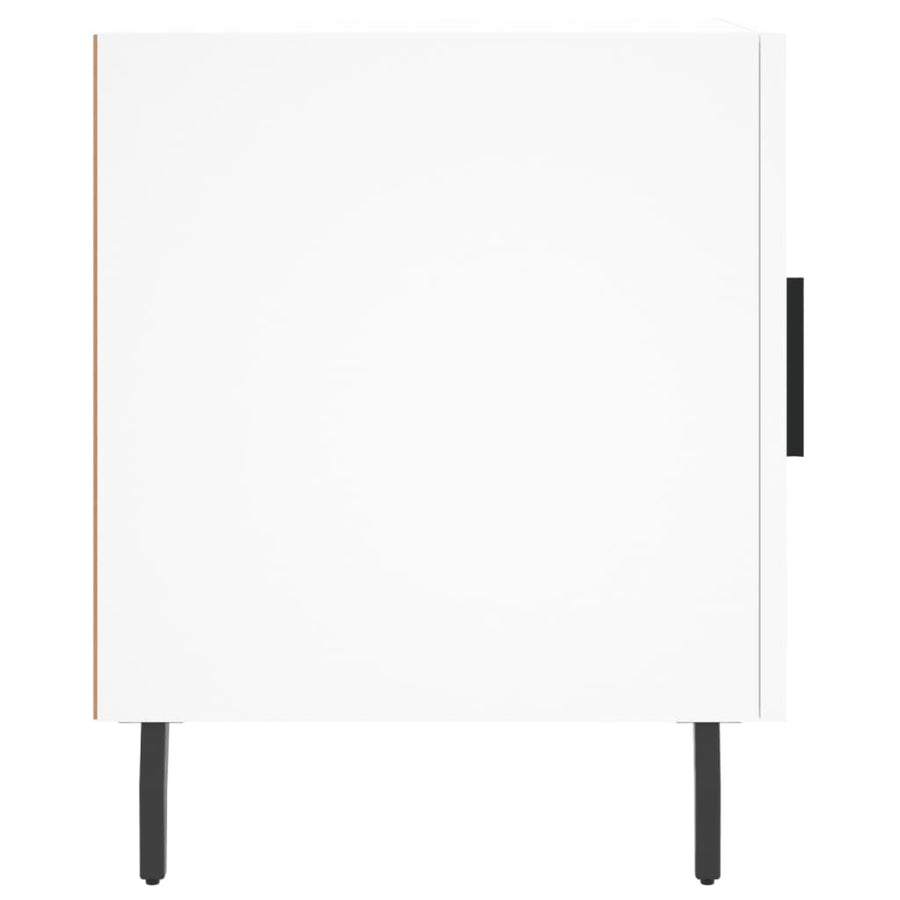 Nachtkastjes 2 St 40X40X50 Cm Bewerkt Hout Wit