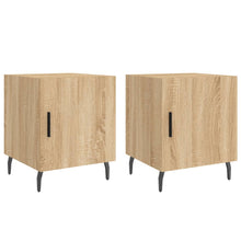 Nachtkastjes 40X40X50 Cm Bewerkt Hout Kleurig 2 Sonoma eiken