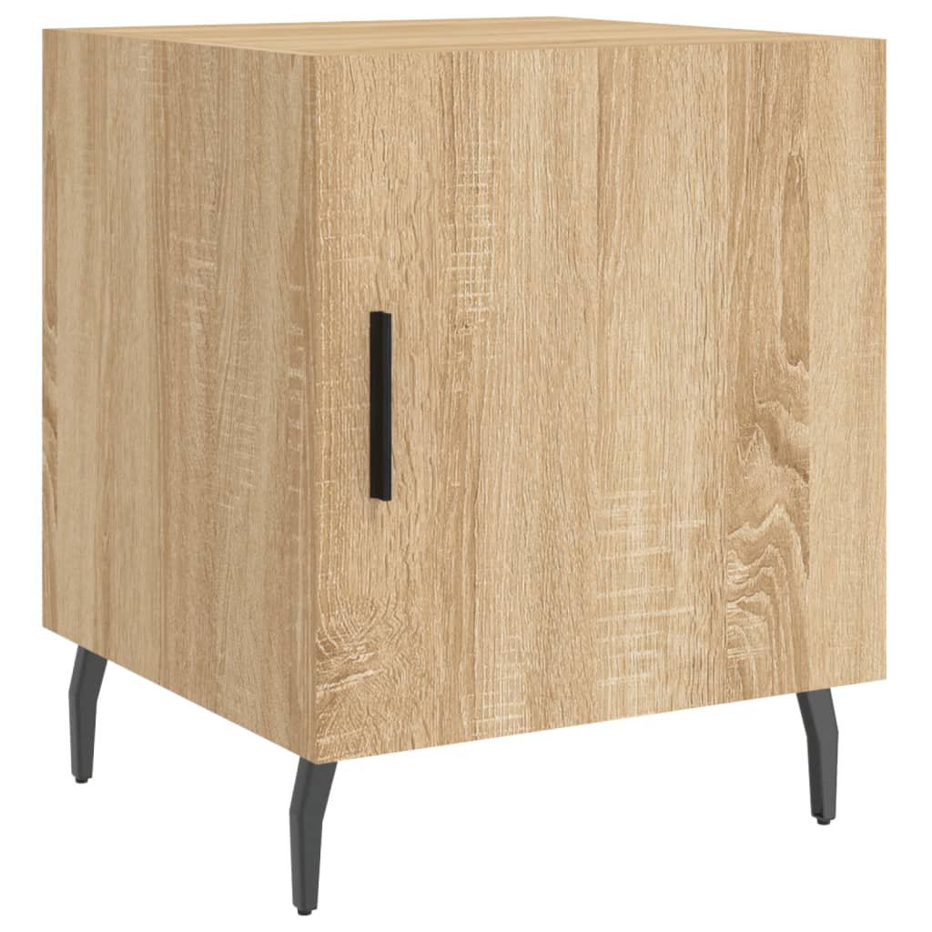 Nachtkastjes 40X40X50 Cm Bewerkt Hout Kleurig 2 Sonoma eiken
