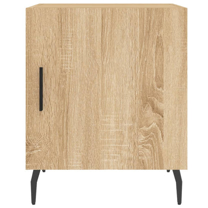Nachtkastjes 40X40X50 Cm Bewerkt Hout Kleurig 2 Sonoma eiken