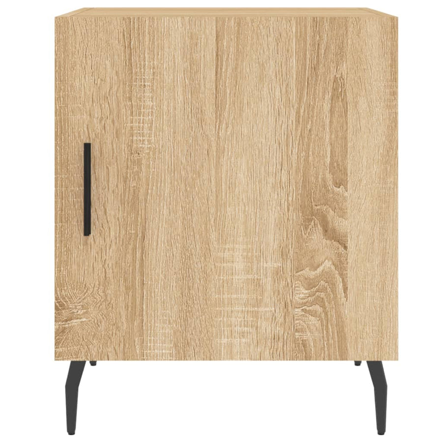 Nachtkastjes 40X40X50 Cm Bewerkt Hout Kleurig 2 Sonoma eiken