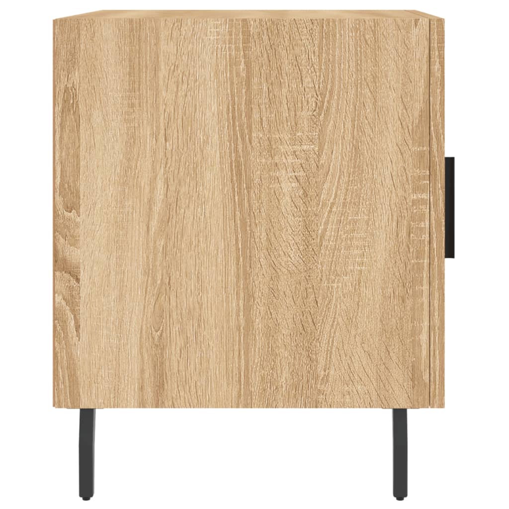 Nachtkastjes 40X40X50 Cm Bewerkt Hout Kleurig 2 Sonoma eiken