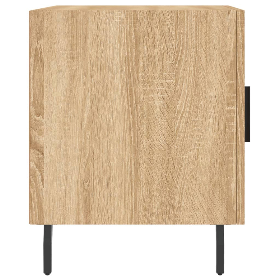 Nachtkastjes 40X40X50 Cm Bewerkt Hout Kleurig 2 Sonoma eiken