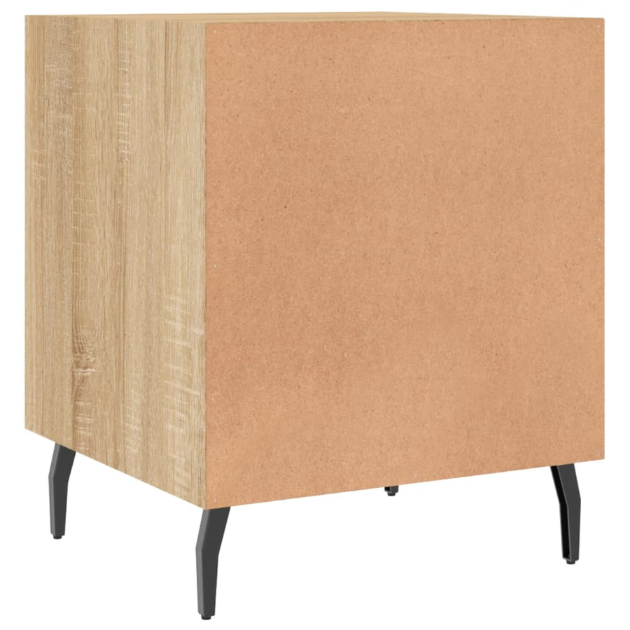 Nachtkastjes 40X40X50 Cm Bewerkt Hout Kleurig 2 Sonoma eiken