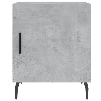 Nachtkastjes 2 St 40X40X50 Cm Bewerkt Hout Betongrijs