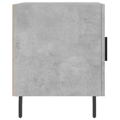 Nachtkastjes 2 St 40X40X50 Cm Bewerkt Hout Betongrijs