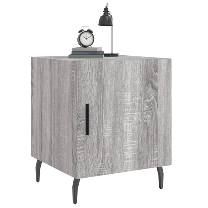 Nachtkastjes 2 St 40X40X50 Cm Bewerkt Hout Grijs Sonoma Eiken