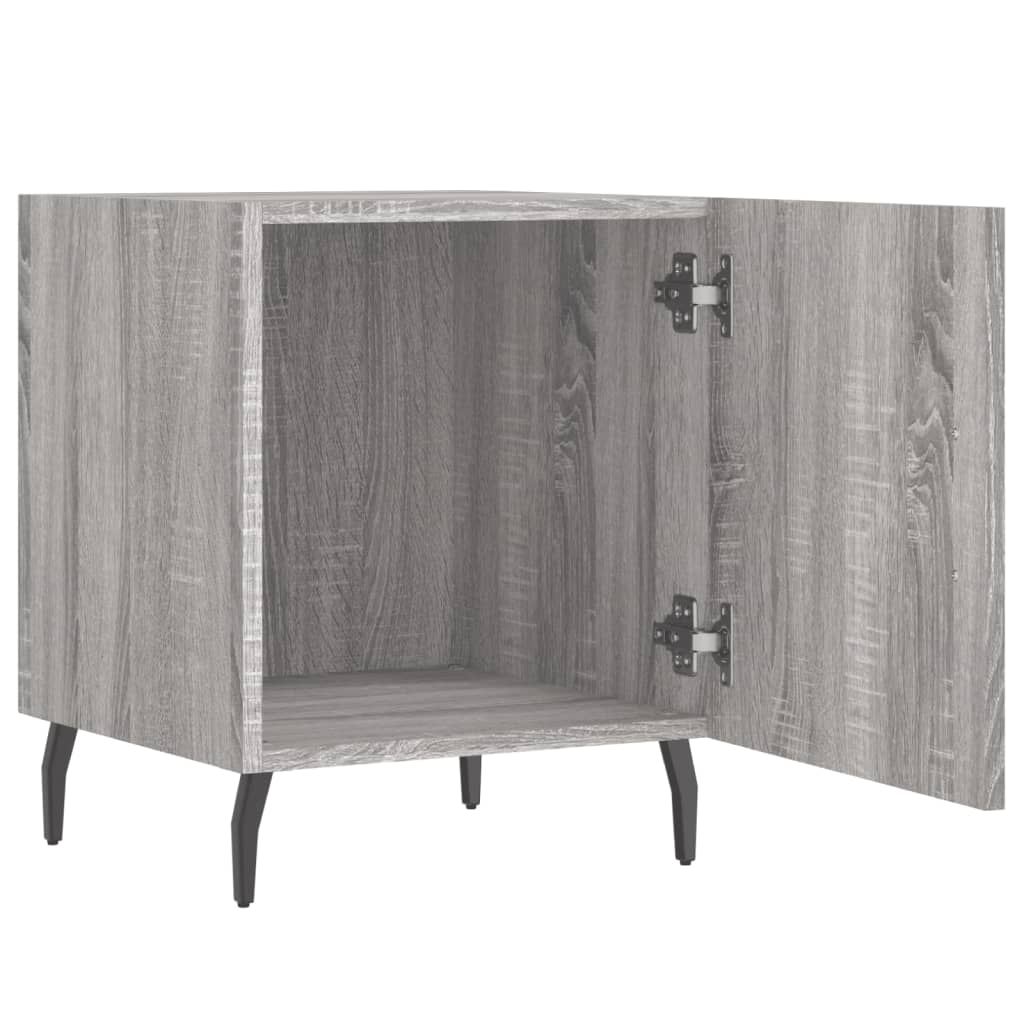 Nachtkastjes 2 St 40X40X50 Cm Bewerkt Hout Grijs Sonoma Eiken