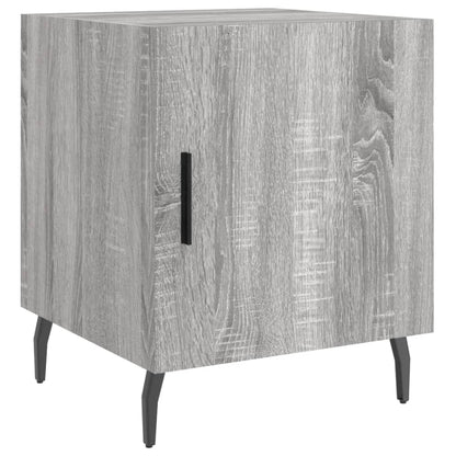 Nachtkastjes 2 St 40X40X50 Cm Bewerkt Hout Grijs Sonoma Eiken