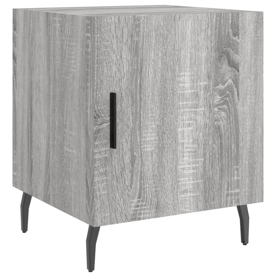 Nachtkastjes 2 St 40X40X50 Cm Bewerkt Hout Grijs Sonoma Eiken