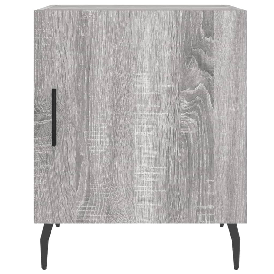Nachtkastjes 2 St 40X40X50 Cm Bewerkt Hout Grijs Sonoma Eiken