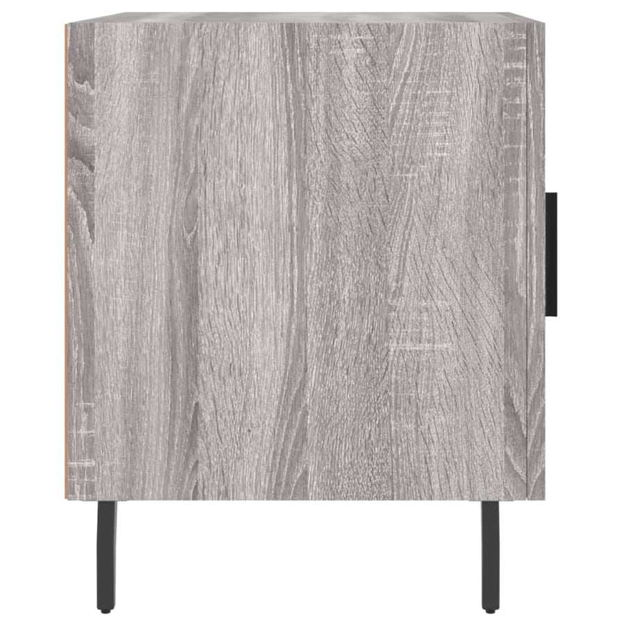Nachtkastjes 2 St 40X40X50 Cm Bewerkt Hout Grijs Sonoma Eiken