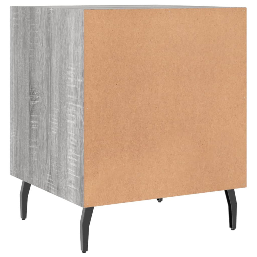 Nachtkastjes 2 St 40X40X50 Cm Bewerkt Hout Grijs Sonoma Eiken