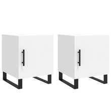 Nachtkastjes 2 St 40X40X50 Cm Bewerkt Hout Wit