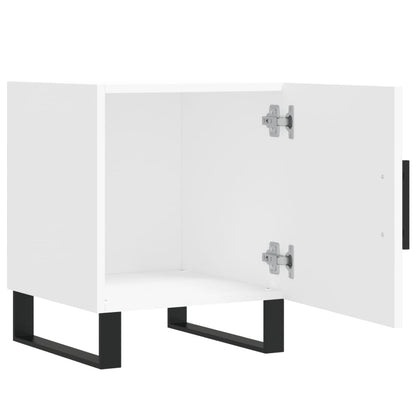 Nachtkastjes 2 St 40X40X50 Cm Bewerkt Hout Wit