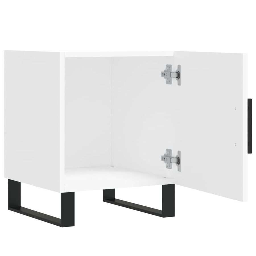 Nachtkastjes 2 St 40X40X50 Cm Bewerkt Hout Wit
